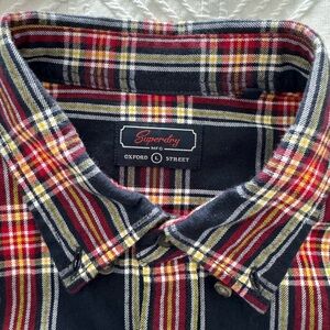 Organic cotton vintage check shirt - navy check